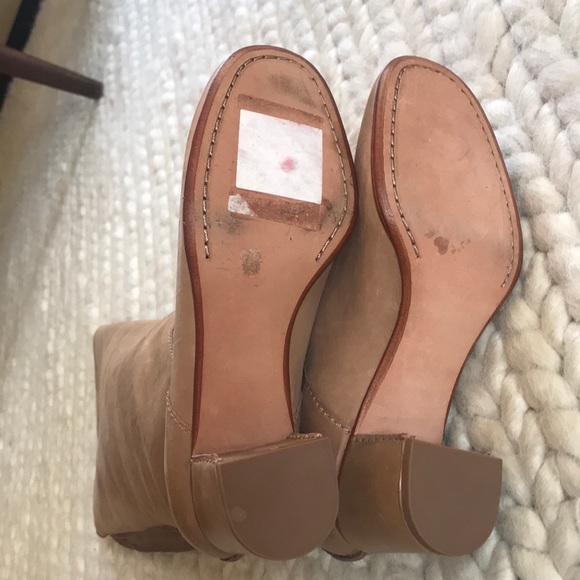 Anthropologie tan nude leather knee high boots - Picture 7 of 7